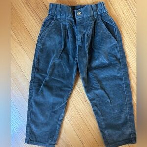 VINTAGE osh kosh corduroy pants size 4 paper tag dark gray